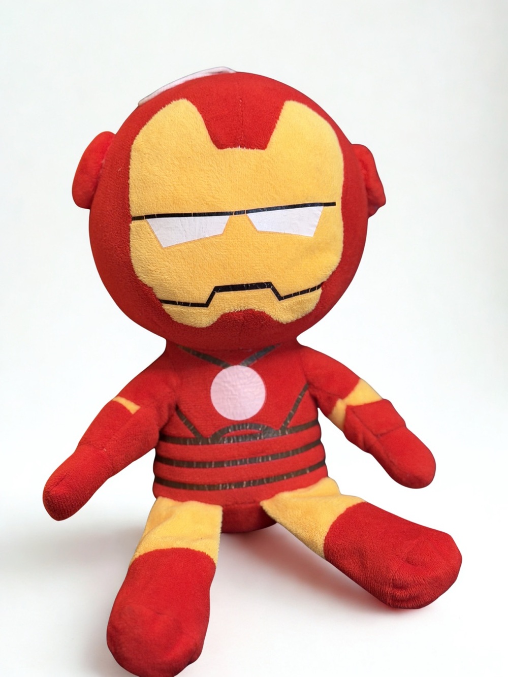 Red & Yellow Iron Man Style Plush Toy for Kids